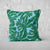 Pillow Cover Feature Art 'Palms' - Blue - Cotton Twill