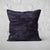 Pillow Cover Art Feature 'Satellite' - Black & Dark Purple - Cotton Twill