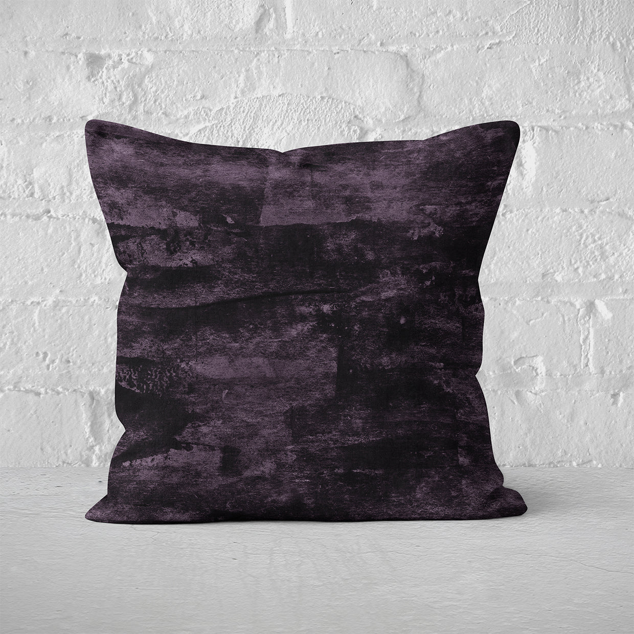 Pillow Cover Art Feature 'Satellite' - Black & Lavender - Cotton Twill