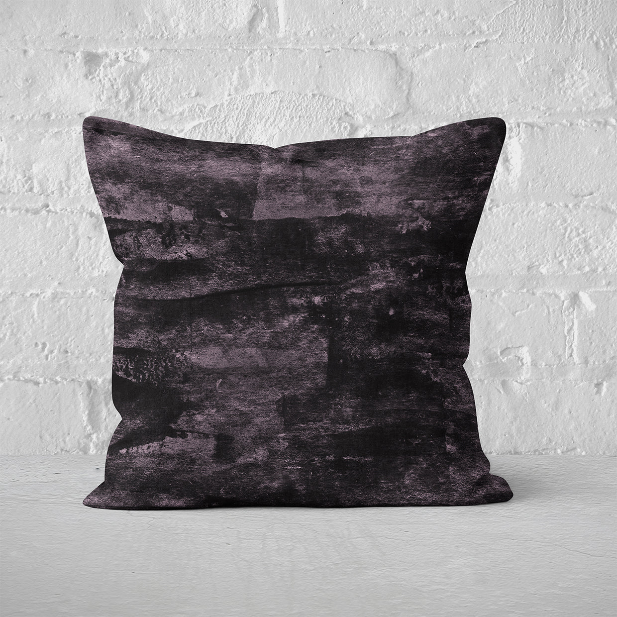 Pillow Cover Art Feature 'Satellite' - Black & Light Pink - Cotton Twill