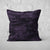Pillow Cover Art Feature 'Satellite' - Black & Purple - Cotton Twill