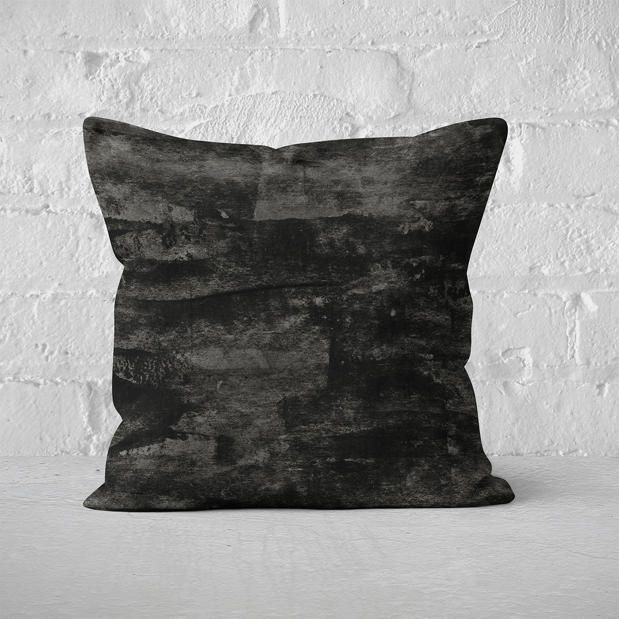 Pillow Cover Art Feature 'Satellite' - Black & Silver Birch - Cotton Twill