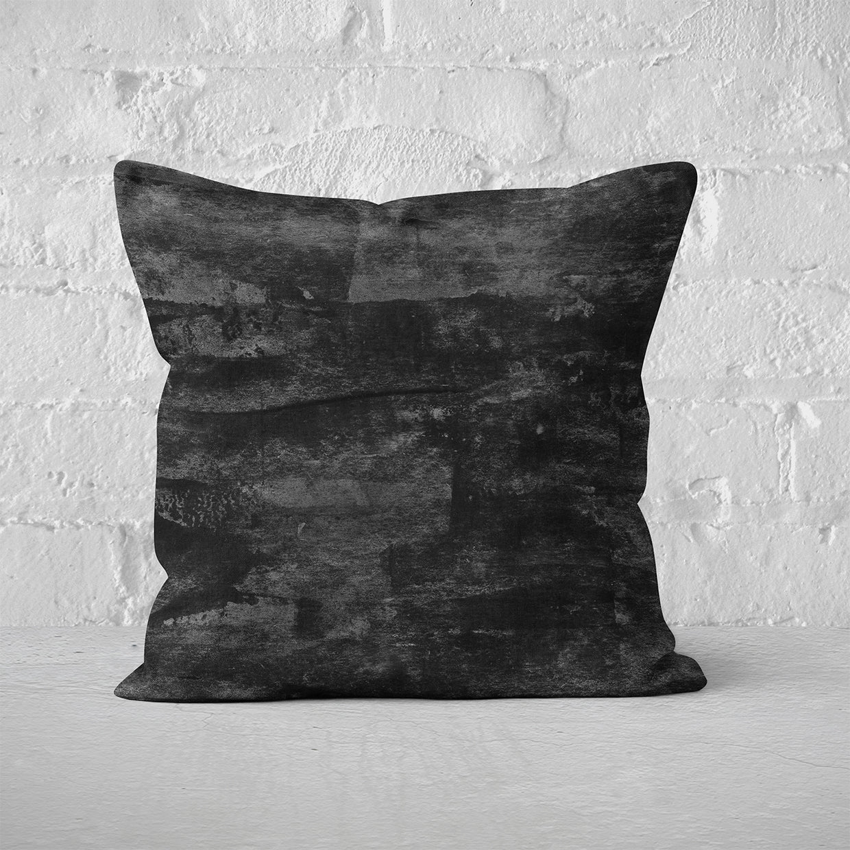 Pillow Cover Art Feature 'Satellite' - Black & White - Cotton Twill