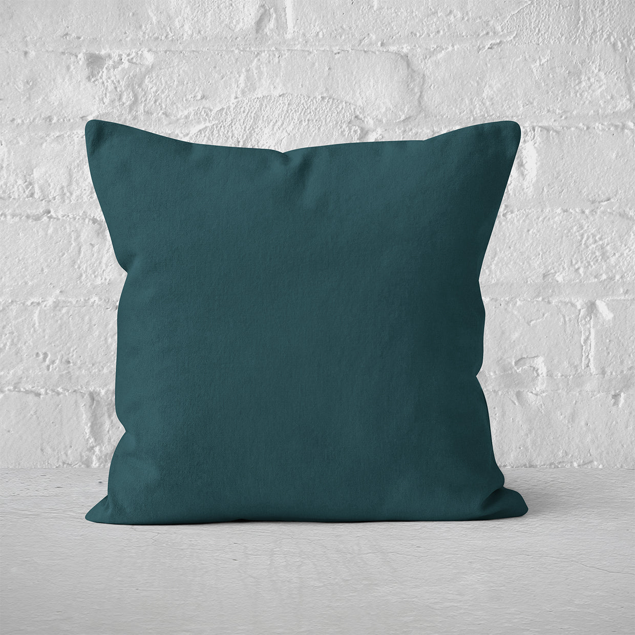 Pillow Cover Art Feature 'Solid' - Dark Green - Cotton Twill