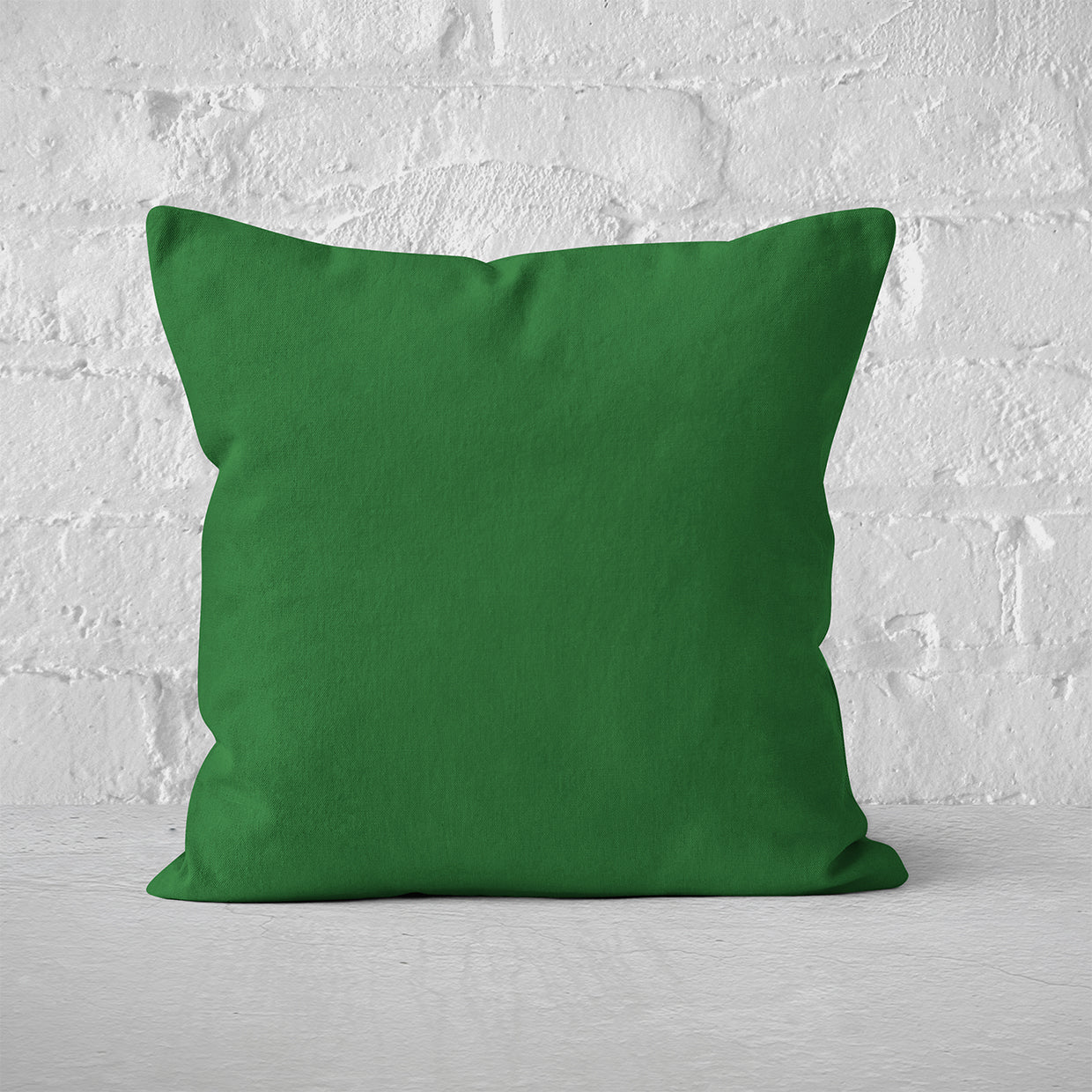 Pillow Cover Art Feature 'Solid' - Green - Cotton Twill