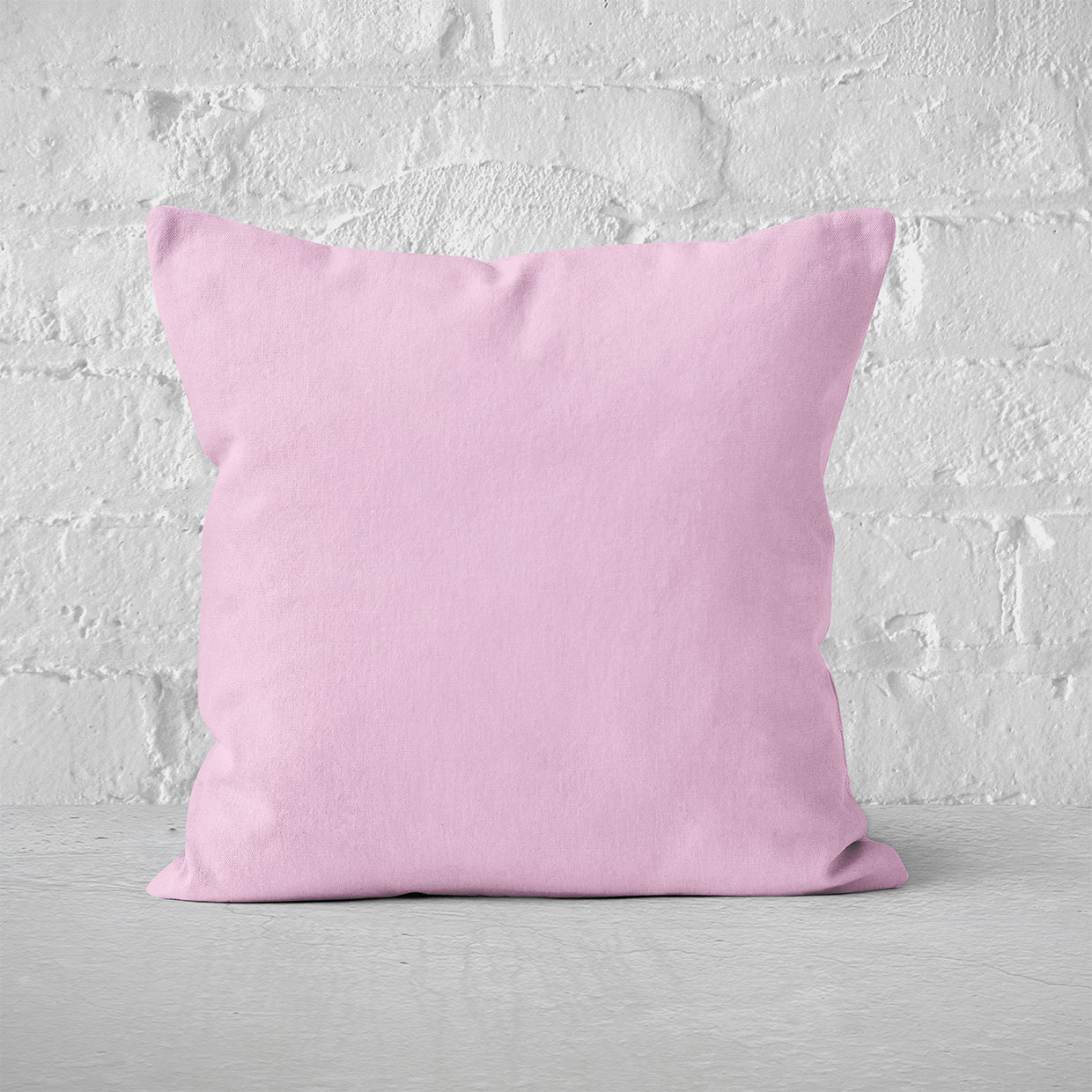 Pillow Cover Art Feature 'Solid' - Light Pink - Cotton Twill