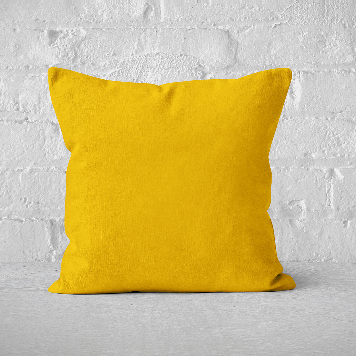 Pillow Cover Art Feature 'Solid' - Mustard Yellow - Cotton Twill
