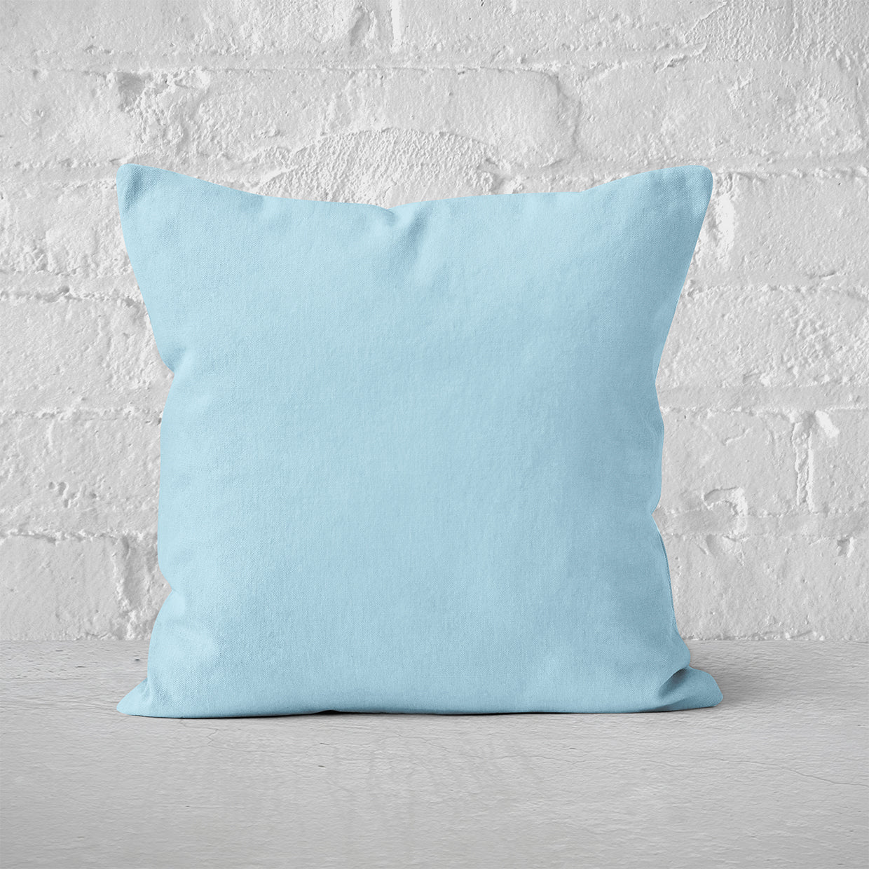 Pillow Cover Art Feature 'Solid' - Sky Blue - Cotton Twill