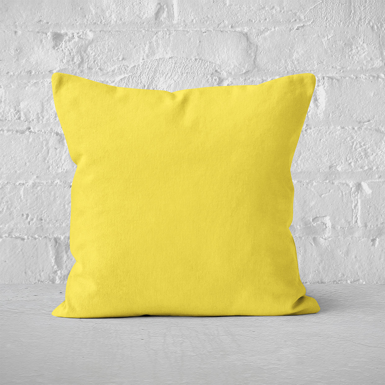 Pillow Cover Art Feature 'Solid' - Yellow - Cotton Twill