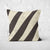Pillow Cover Art Feature 'Contours' - Tan & Dark Brown - Cotton Twill