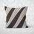 Pillow Cover Art Feature 'Contours' - Brown & Dark Brown - Cotton Twill
