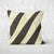 Pillow Cover Art Feature 'Contours' - Yellow & Dark Brown - Cotton Twill