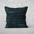 Pillow Cover Art Feature 'Horizon 13' - Black & Dark Green - Cotton Twill