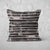 Pillow Cover Art Feature 'Horizon 13' - Black & Mid-Brown - Cotton Twill