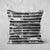 Pillow Cover Art Feature 'Horizon 13' - Black & White - Cotton Twill