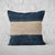 Pillow Cover Art Feature 'Horizon' - Dark Blue & Light Orange - Cotton Twill