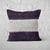 Pillow Cover Art Feature 'Horizon' - Dark Violet & White - Cotton Twill
