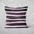 Pillow Cover Feature Art 'Songlines' - Bamboo and Violet - Cotton Twill