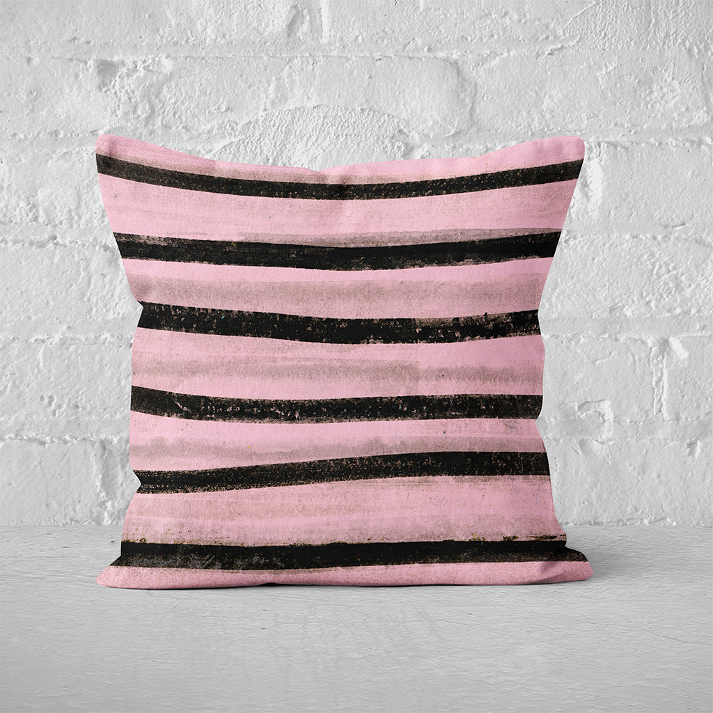 Pillow Cover Feature Art 'Songlines' - Pink - Cotton Twill