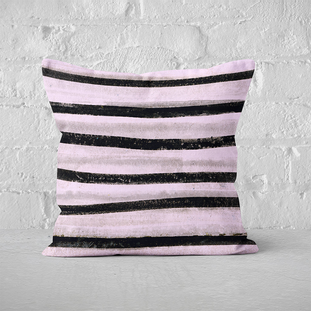 Pillow Cover Feature Art 'Songlines' - Violet - Cotton Twill