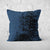 Pillow Cover Feature Art 'Tracks 1' - Dark Blue - Cotton Twill