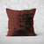 Pillow Cover Feature Art 'Tracks 1' - Dark Brown - Cotton Twill