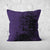 Pillow Cover Feature Art 'Tracks 1' - Dark Purple - Cotton Twill