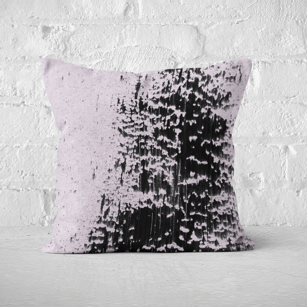 Pillow Cover Feature Art 'Tracks 1' - Purple - Cotton Twill
