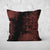 Pillow Cover Feature Art 'Tracks 2' - Brown - Cotton Twill