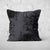 Pillow Cover Feature Art 'Tracks 3' - Dark Grey - Cotton Twill