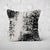 Pillow Cover Feature Art 'Tracks 3' - Light Grey - Cotton Twill