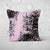 Pillow Cover Feature Art 'Tracks 3' - Pink - Cotton Twill